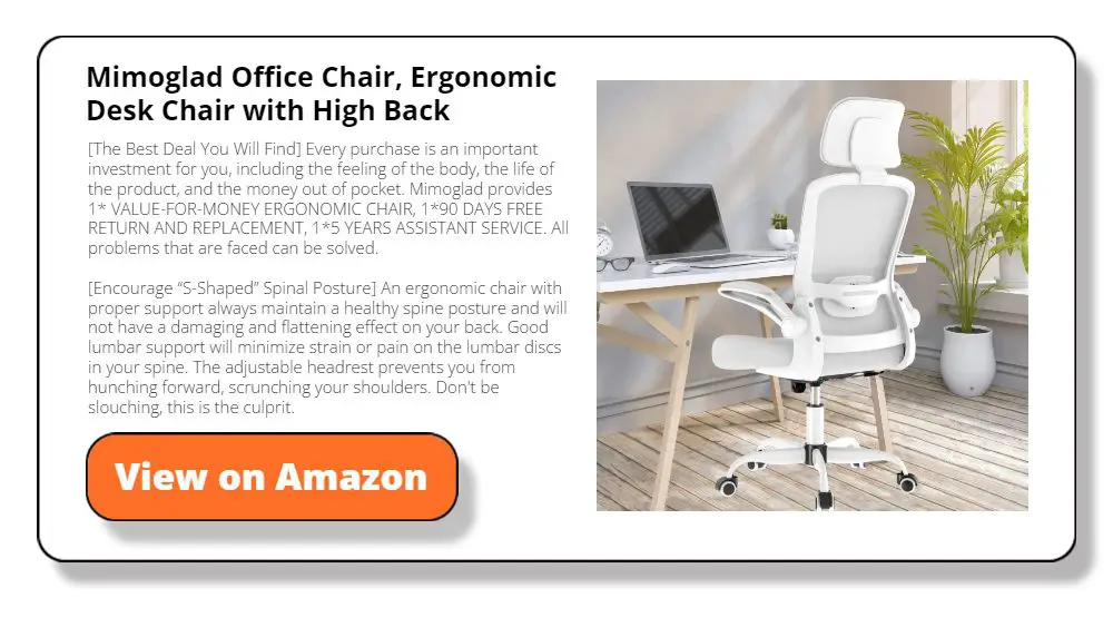 Mimoglad Office Chair, Ergonomic Desk Chair with High Back