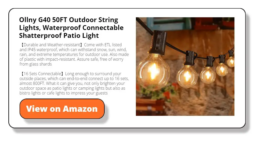 Ollny G40 50FT Outdoor String Lights
