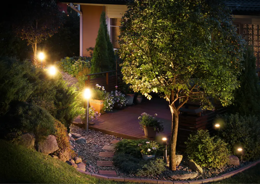 Well-designed and installed outdoor lighting can increase the value of your property.