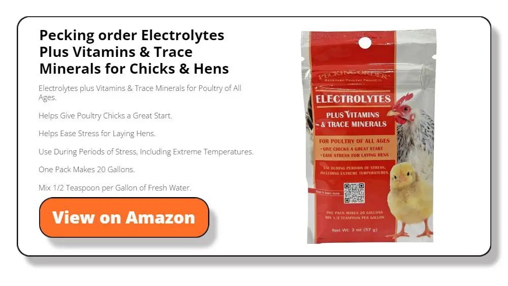 Pecking order Electrolytes Plus Vitamins & Trace Minerals for Chicks & Hens