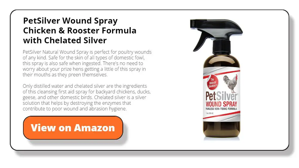 PetSilver Wound Spray Chicken & Rooster Formula with Chelated Silver