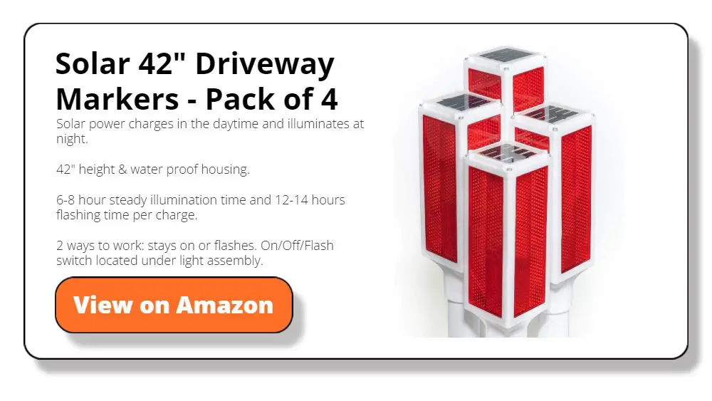 Solar 42" Driveway Markers - Pack of 4