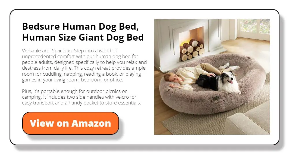 Bedsure Human Dog Bed, Human Size Giant Dog Bed
