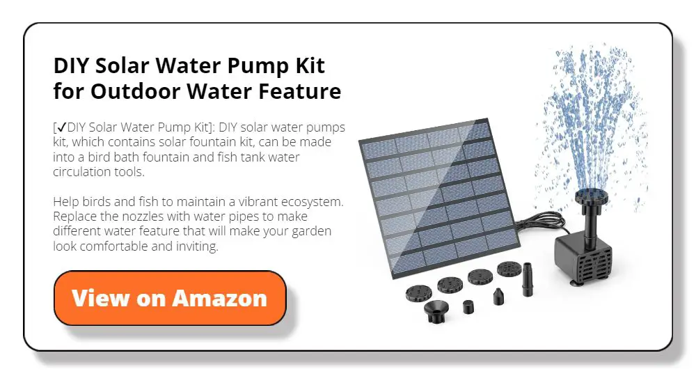DIY Solar Water Pump Kit for Water Feature Outdoor