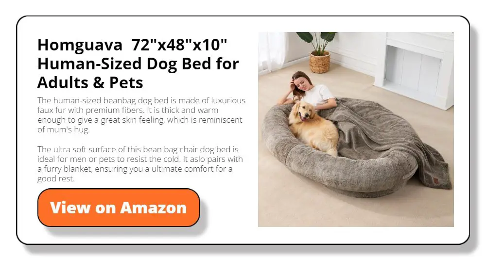 Homguava  72"x48"x10" Human-Sized Dog Bed for Adults & Pets