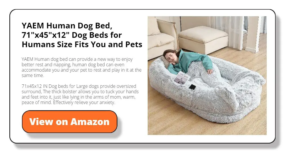 YAEM Human Dog Bed, 71"x45"x12" Dog Beds for Humans Size Fits You and Pets