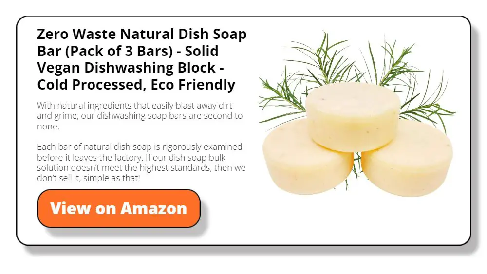 Zero Waste Natural Dish Soap Bar