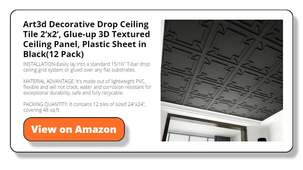 Art3d Decorative Drop Ceiling Tile 2‘x2‘