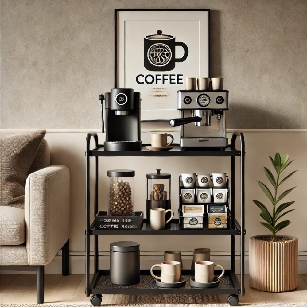 An image of a coffee station décor.