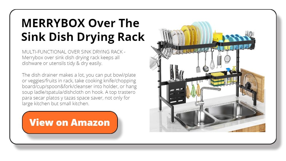 MERRYBOX Over The Sink Dish Drying Rack