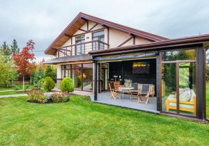 An image of a backyard guest house.