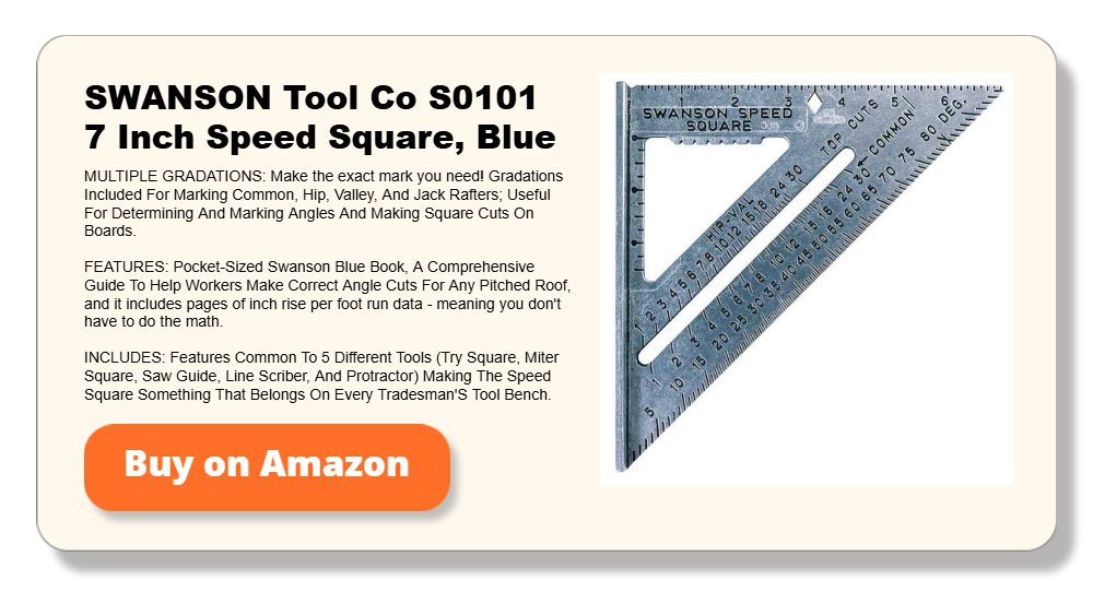 SWANSON Tool Co S0101 7 Inch Speed Square, Blue