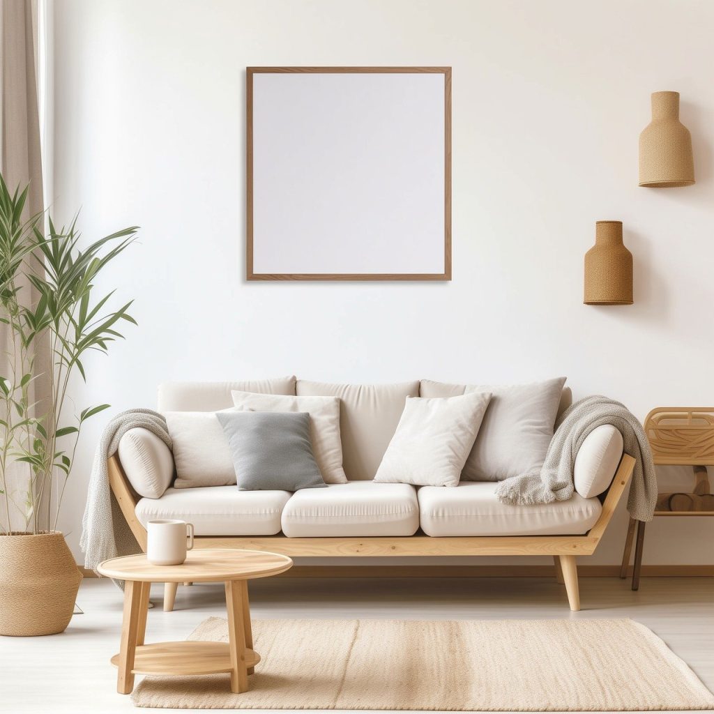 Using white and neutral colours in your living room