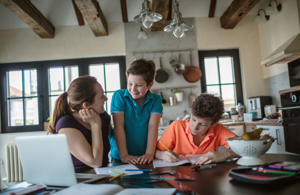 An image of the homeschool co op.