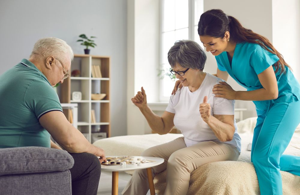 An image of a senior making their appointment.