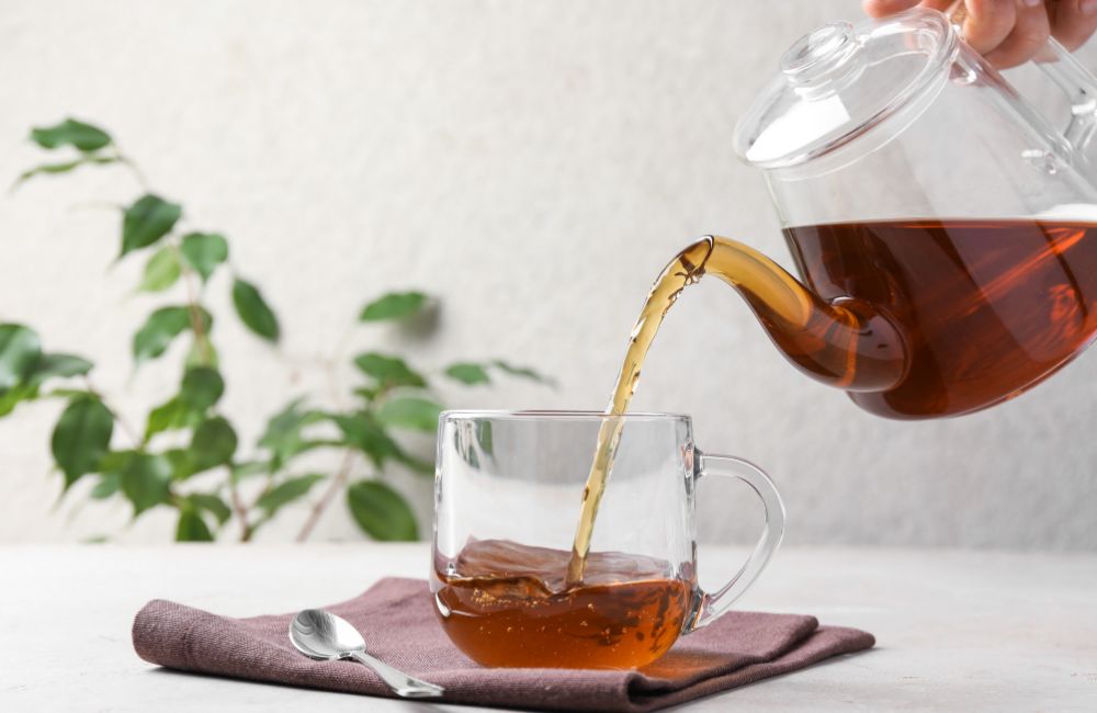 An image of tea being poured.