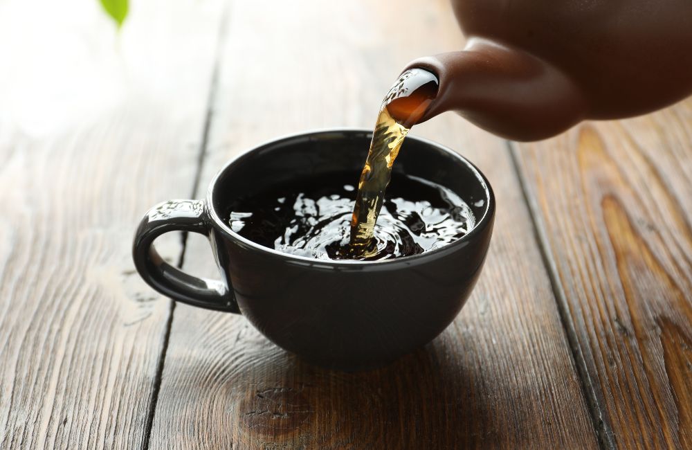 An image of tea being poured.