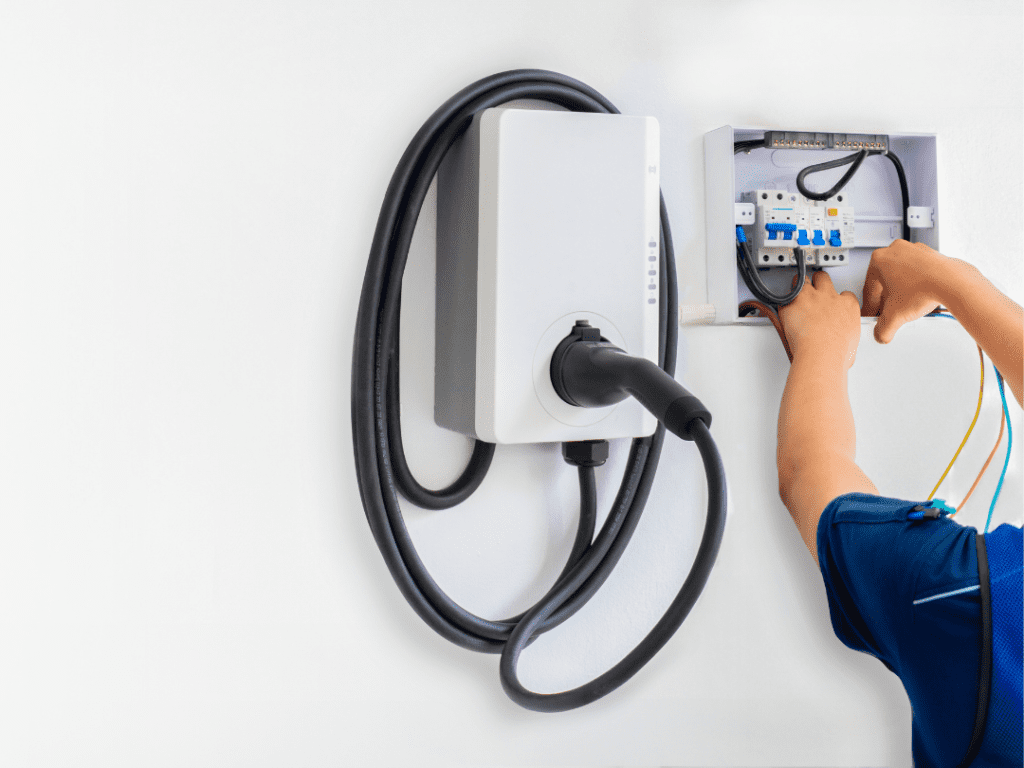 A home charger for EV's