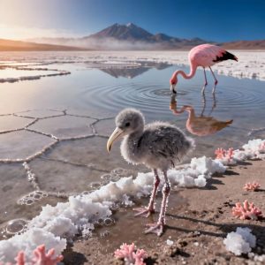 An image of flamingos affected by innovative green tech.
