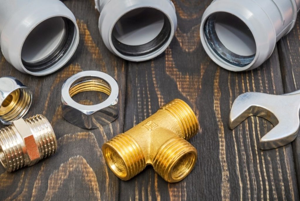 PVC pipes with connectors