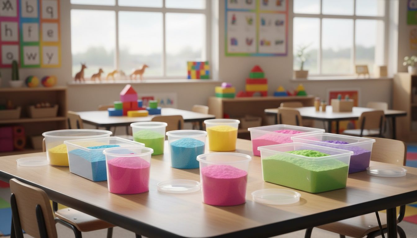 An image of play sand contaminated with dangerous Asbestos.