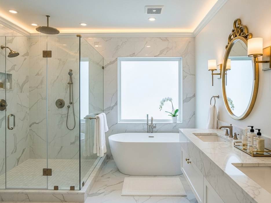 Kitchens and bathrooms can influence perceived value because buyers notice them immediately